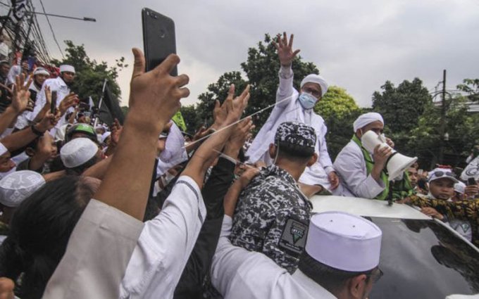 habib-rizieq-tiba-di-petamburan | Foto: Istimewa