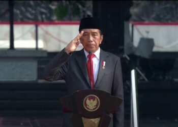 Presiden RI Joko Widodo atau Jokowi memimpin upacara peringatan Hari Kesaktian Pancasila yang digelar di Monumen Pancasila Sakti, Lubang Buaya, Jakarta Timur, Sabtu, (1/10/2022) | Foto: Istimewa
