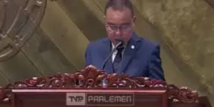 Wakil Anggota DPR RI, Fraksi Gerindra, Sufmi Dasco Ahmad saat Rapat Paripurna, Selasa (5/3/2024) | Foto: Tangkapan Layar